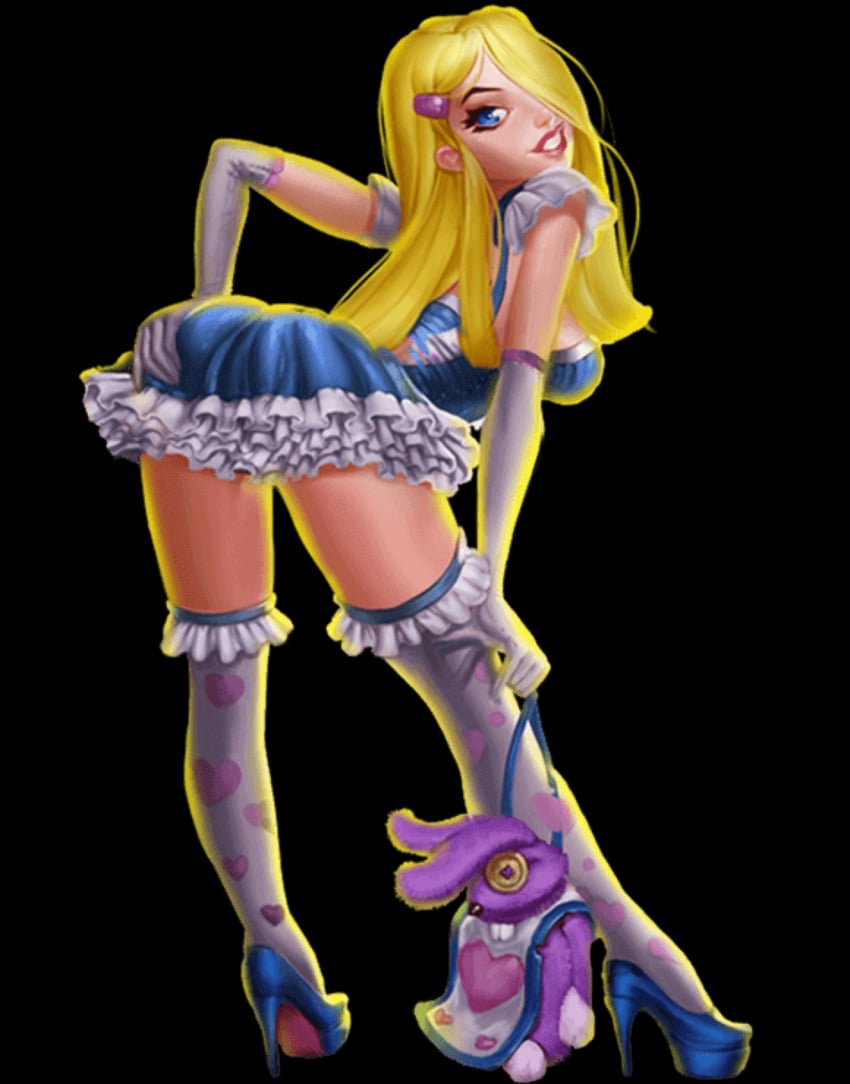 alice_(dirty_league) blonde_hair blonde_hair dirty_league dress upskirt