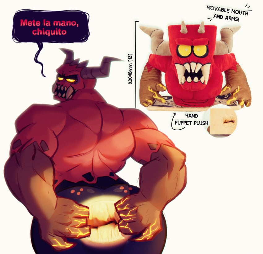 2024 2_horns 4_fingers absurd_res anus back_muscles big_muscles demon fingers goatse hi_res horn humanoid k_jukesnsfw kidde_jukes kiddie_jukes looking_at_viewer male moloch_(spooky_month) muscular muscular_humanoid muscular_male solo spooky_month spread_anus spreading yellow_eyes