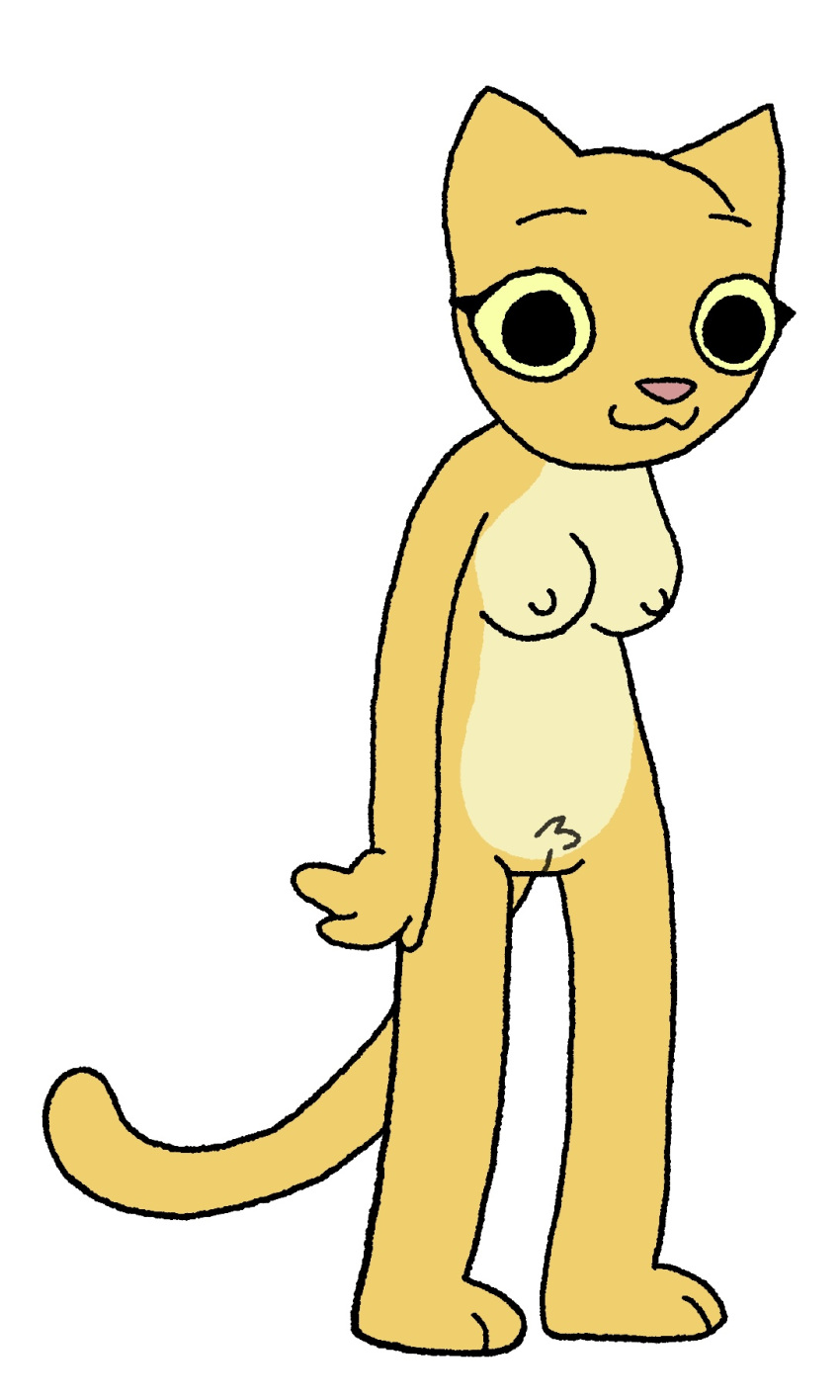 anthro belly bichi breasts crotch_tuft domestic_cat ears_up feet felid feline felis female freeguyfan776 genitals hi_res katia_managan mammal microsoft nipples nude prequel_adventure pubes pussy simple_pussy smile solo tail the_elder_scrolls third-party_edit toes tuft