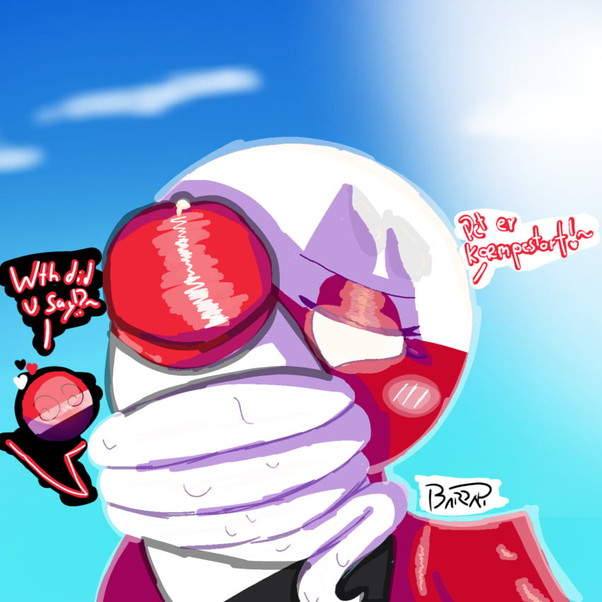 1boy 1girls barrapi_(supersus) beach blowjob blush clouds cock countryhumans countryhumans_girl cum danish danish_text english_text eye_glow female greenland_(countryhumans) huge_cock language long_tongue long_tongue_fellatio male melting microcountryhumans monster_cock one_eye_visible png sealand_(countryhumans) sky_background snow snow_tongue sun sweat translated white_tongue