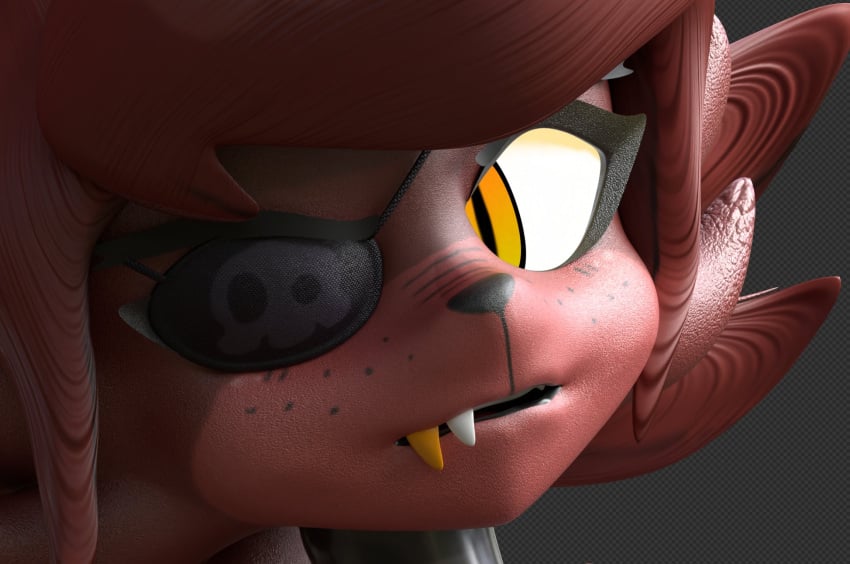 eye_patch fexa fexa_(cally3d) fexa_(cryptia) fexa_(cryptiacurves) five_nights_at_freddy's fox fox_girl foxy_(cally3d) foxy_(fnaf) fredina's_nightclub golden_tooth magiccorpo27481 render tagme