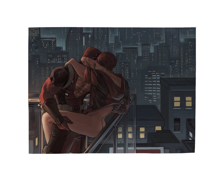 anal anal_sex deadpool gay gay_sex lkikai male male/male male_only marvel marvel_comics peter_parker scars scars_all_over spider-man wade_wilson