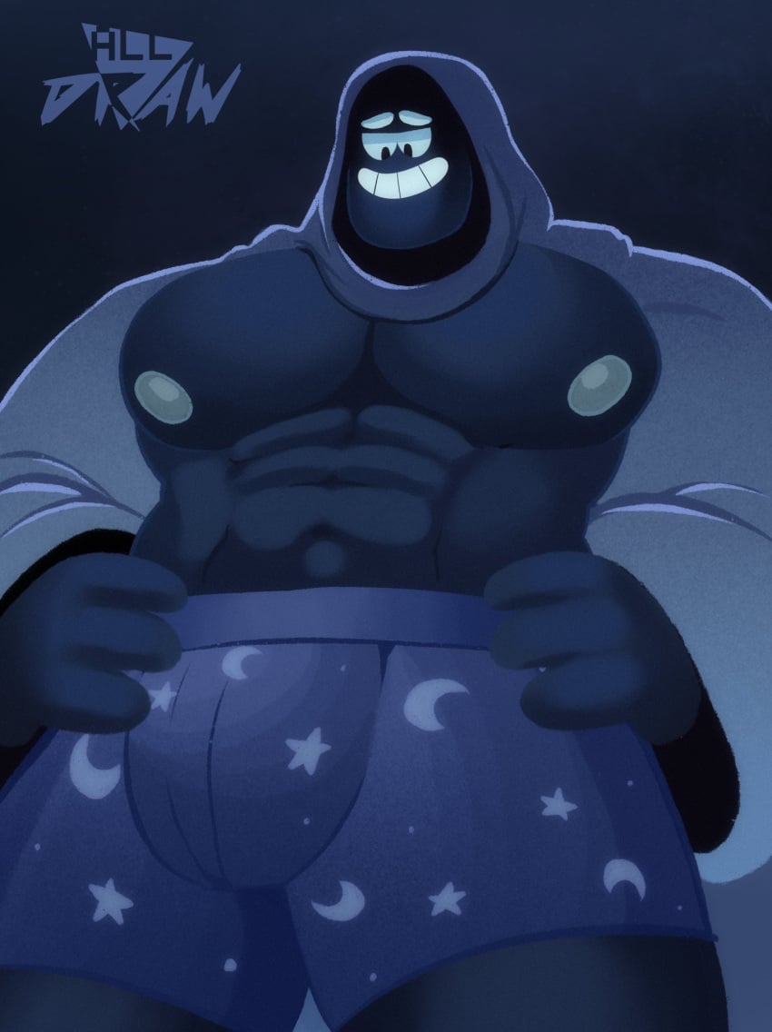 all_draw bara bulge dark_(orion_and_the_dark) male male_nipples male_only muscular_male netflix nipples orion_and_the_dark underwear