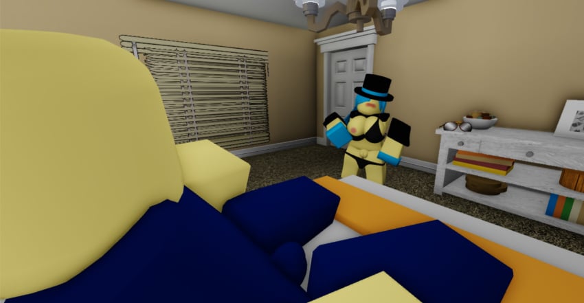 3d artist_request bikini bulge bulge_through_clothing exposed_breasts exposed_nipples exposed_torso no_face pussy roblox roblox_game robloxian rule_63 scout_(tower_battles) source_request tower_battles tweeter_(tower_battles)