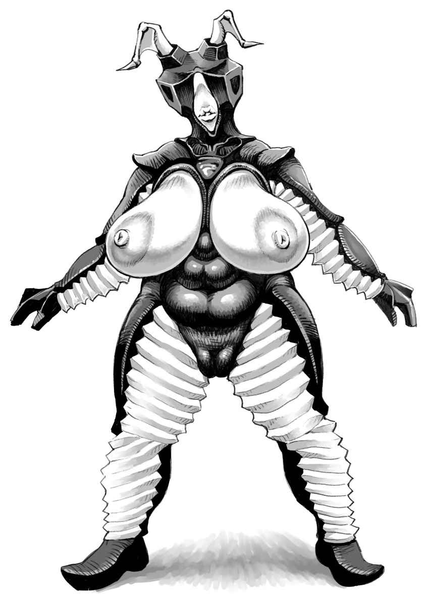 1girls big_breasts bimbo black_and_white busty curvy detailed_background double double_deck erect_nipple erect_nipples eyelashes female female_only front_view horn horns hourglass_figure humanized kaiju kneeling looking_at_viewer monster monster_girl muscle muscular muscular_female pose posing rule_63 simple_background sketch solo spread_legs spreading standing stockings thick_lips thick_thighs ultraman_(franchise) voluptuous white_background wide_hips zetton