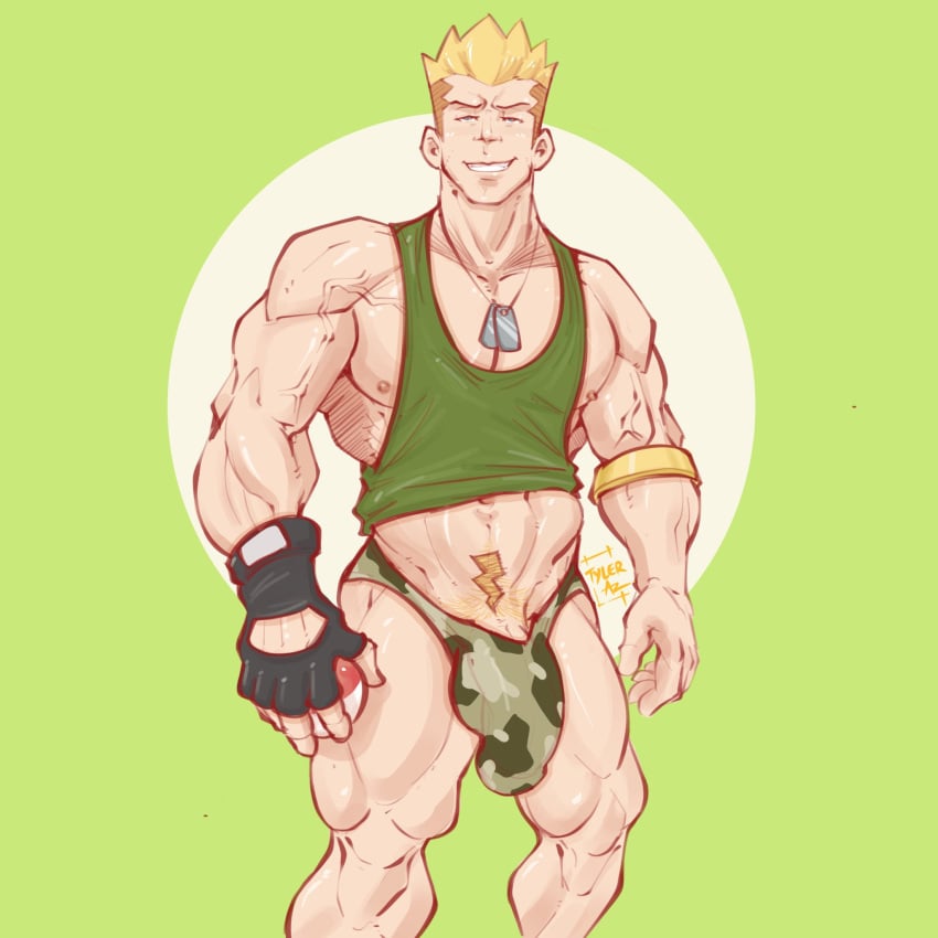 balls bara big_bulge bulge gay lt_surge male male_focus male_only muscles muscular nintendo npc_trainer penis pokemon solo solo_male tyleraz