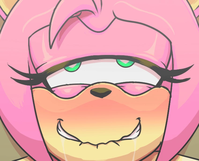 2d amy_rose animated anthro biting_lip bouncing_breasts breasts close-up color dexstar drooling duo eulipotyphlan female gif green_eyes hedgehog hi_res looking_pleasured loop male male/female mammal nipples patreon sega sonic_(series) sonic_the_hedgehog_(series)