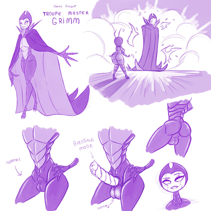 1boy 1girls ass bug bugzilla character_sheet explosion female glowing_balls glowing_penis grimm_(hollow_knight) hips hollow_knight insect male original_character twink unusual_penis