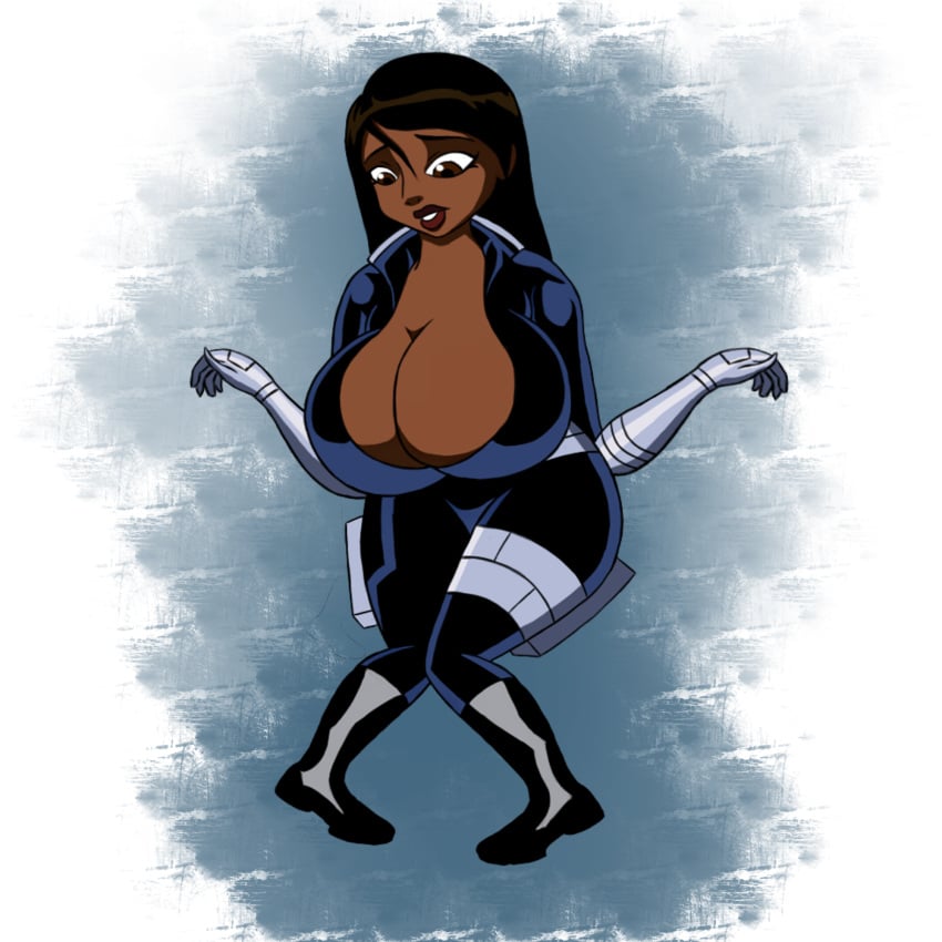 1girls ass_expansion avengers bimbo bimbofication breast_expansion breasts busty cleavage curvy dark-skinned_female dark_skin deep_cleavage female female_only flashpoint_gear_(artist) huge_breasts human human_only maria_hill maria_hill_(earth's_mightiest_heroes) marvel s.h.i.e.l.d. solo solo_female spy the_avengers:_earth's_mightiest_heroes thick_lips uniform venus_body voluptuous