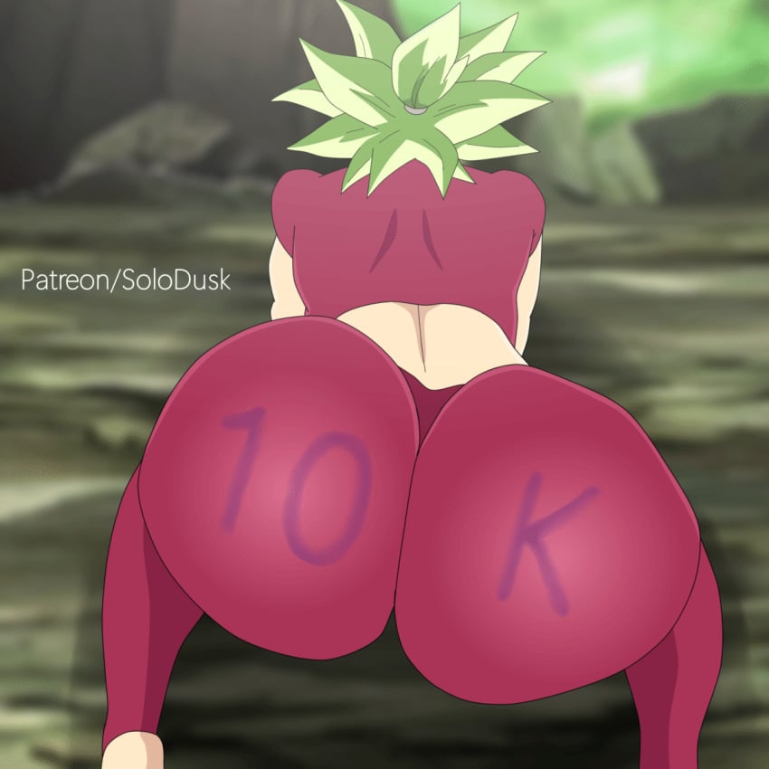 1girls animated ass ass_focus ass_shake big_ass big_butt bouncing_ass clothing dragon_ball dragon_ball_super face_down_ass_up female gif kefla legendary_super_saiyan muscular_female solo solodusk57 super_saiyan super_saiyan_2 throwing_it_back twerking universe_6/universe_7 universe_6_girls yoga_pants