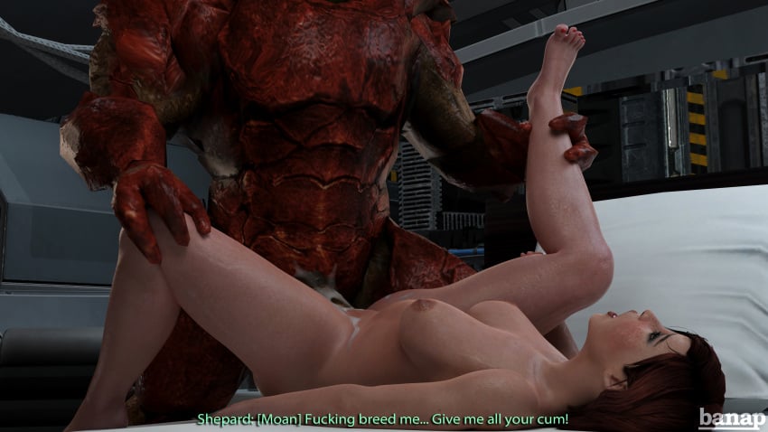 1boy 1girls 3d banap belly_bulge blender_(software) comic comic_page commander_shepard cum cum_in_pussy cum_inside cum_inside_request duo english_text female femshep impregnation impregnation_request interspecies interspecies_impregnation krogan male male/female mass_effect pleasure_face red_hair straight straight_sex text urdnot_wrex