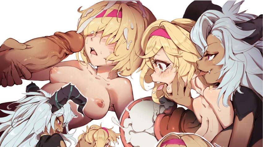 1futa 1girls ass big_penis blonde_hair blush breasts cum cum_in_pussy cum_inside cum_on_face dark-skinned_futanari dark_skin djeeta_(granblue_fantasy) duo erection fediel_(granblue_fantasy) female from_behind futa_on_female futanari granblue_fantasy hair_over_eyes head_grab human light-skinned_female light_skin nude penguru_086 sex small_breasts vaginal_penetration x-ray