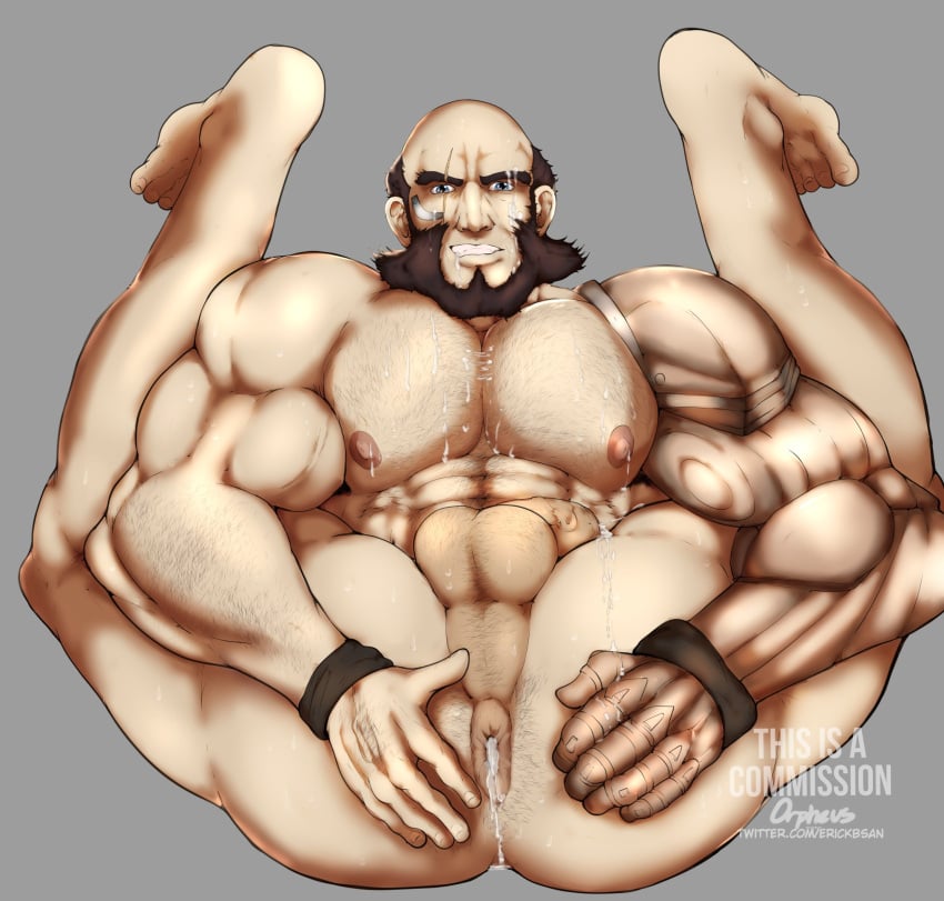 anus ass balls bara cowboy_bebop cum cum_in_ass cum_on_body erickbsan gay hairy jet_black male male_only muscles muscular penis presenting_anus solo solo_male spread_legs sweaty