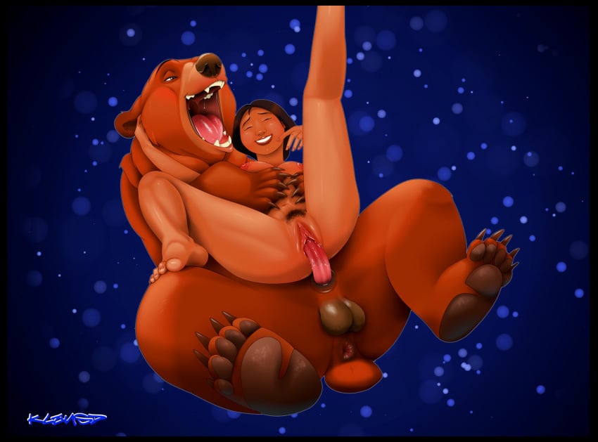 animal_genitalia animal_penis anus balls bear brother_bear brown_bear brown_body brown_fur brown_skin canon_couple claws dark_body dark_skin disney duo feet female female_on_feral female_penetrated feral feral_penetrating feral_penetrating_human fur genitals grizzly_bear hi_res human human_on_feral human_penetrated interspecies kenai_(brother_bear) klaus_doberman larger_feral larger_male male male/female male_penetrating male_penetrating_female male_penetrating_human mammal nita_(brother_bear) nude open_mouth penetration penis pubes sex size_difference smaller_female smaller_human smile toe_claws tongue ursine ursine_penis zoophilia