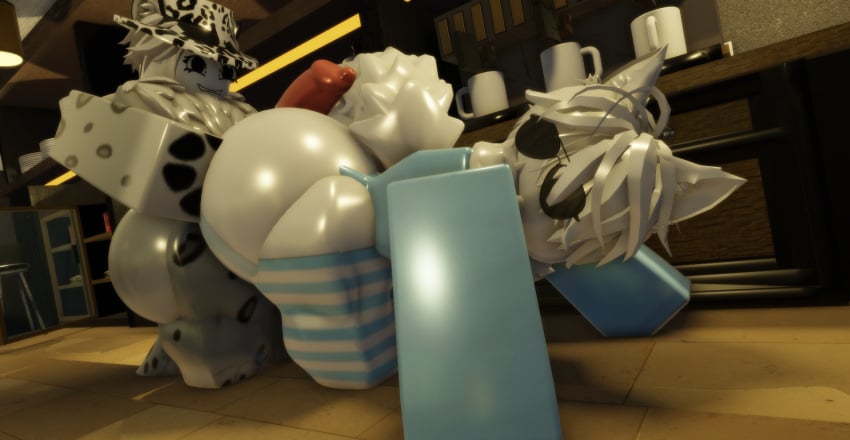 2boys 2femboys 3d artist_request bent_over cabinet cups dat_ass dick_on_ass femboy furry furry_only huge_ass imminent_anal imminent_sex male_only mug roblox roblox_avatar robloxian source_request starbucks tagme