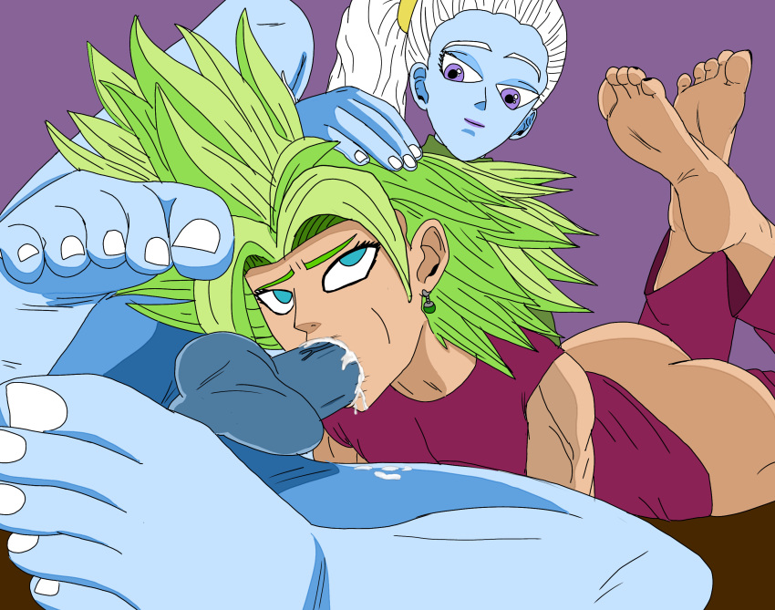 2d angel_(dragon_ball) blowjob cum cum_in_mouth cum_in_pussy cumshot cumshot_in_mouth dragon_ball dragon_ball_super feet feet_up female foot_fetish foot_focus forced forced_oral full_color futa_on_female futanari gigantic_breasts kefla legendary_super_saiyan mouthful self_upload soles starkartist super_saiyan super_saiyan_2 toes universe_6/universe_7 universe_6_girls vados