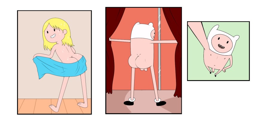 1boy adventure_time ass big_ass big_butt blonde_hair butt cartoon_network casual enookie fat_ass fat_butt finn_the_human headwear hood huge_ass huge_butt human long_hair looking_at_viewer male male_only naked pale_skin penis pole small_penis socks_and_shoes solo thick_ass thick_butt towel warner_brothers