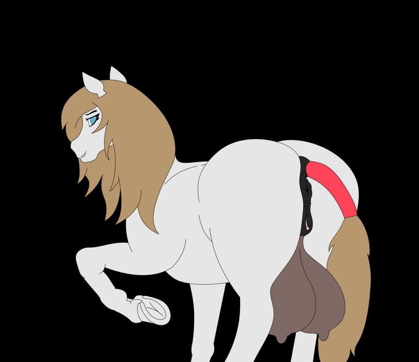 absurd_res anatomically_correct anatomically_correct_genitalia animal_genitalia animal_pussy anus ass big_breasts big_butt bottom_heavy breasts clitoris crotchboobs equid equine equine_anus equine_pussy female feral genitals gloria hair hi_res horse huge_breasts huge_butt looking_at_viewer looking_back mammal nipples nude presenting presenting_anus presenting_hindquarters presenting_pussy puffy_anus pussy simple_background solo thick_thighs zhephyreart