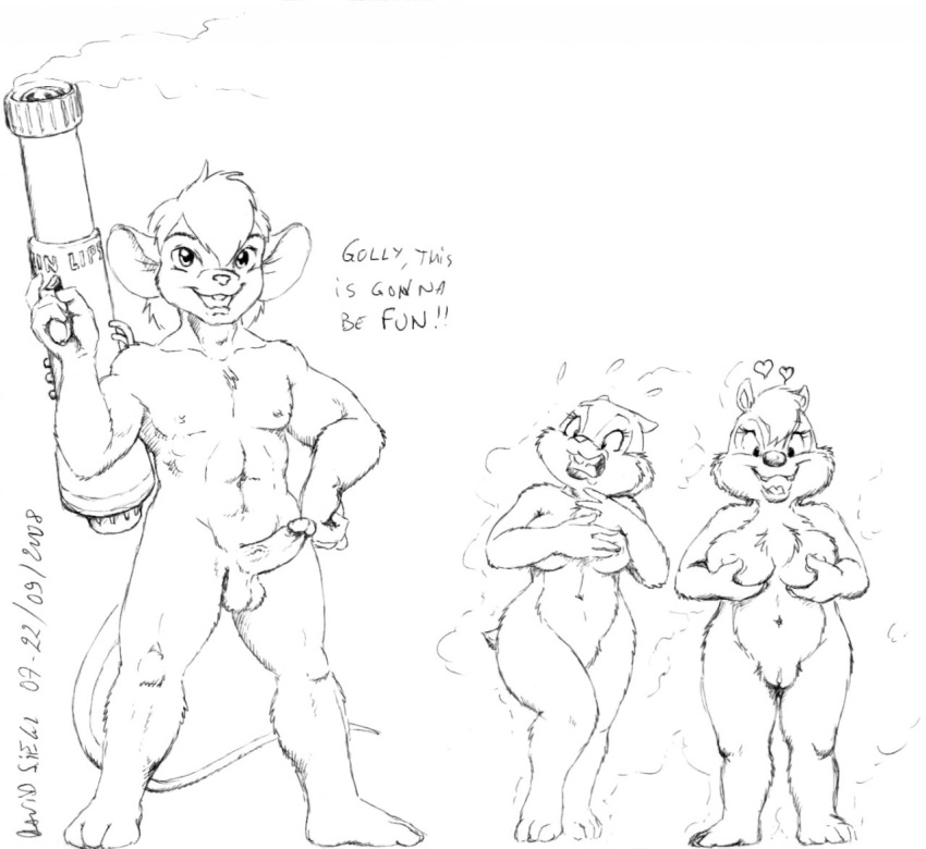 Chip (Chip 'N Dale Rescue Rangers) Rule 34 Image