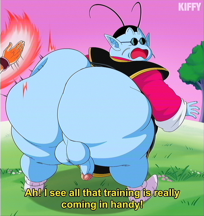 ass big_ass big_butt dragon_ball gay huge_ass kiffy_(artist) king_kai male porn sex toony