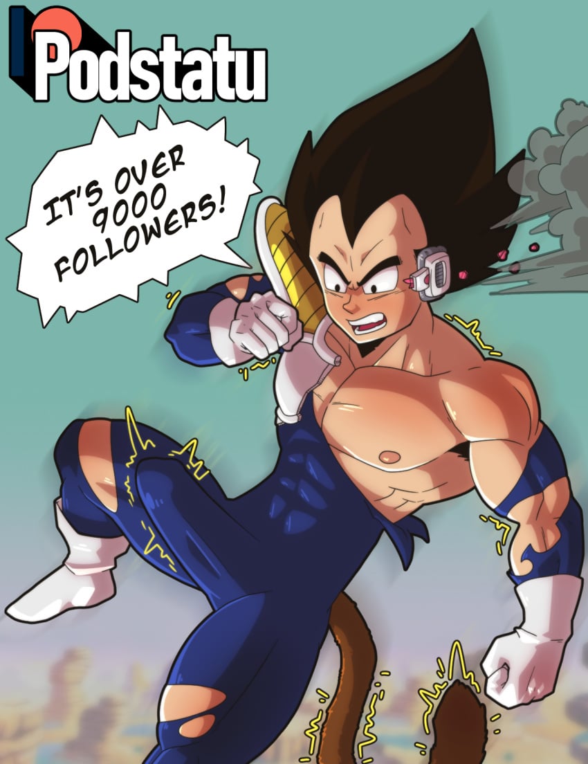 big_bulge big_penis boner broken_armor clothing_damage damaged_clothes dragon_ball dragon_ball_z erect_penis erection erection_under_clothes flying gay latex latex_suit male male_focus male_only meme muscular muscular_male over_9000 podstatu saiyan saiyan_armor saiyan_tail scouter shocked shocked_expression solo solo_male surprised surprised_expression twitching vegeta yaoi