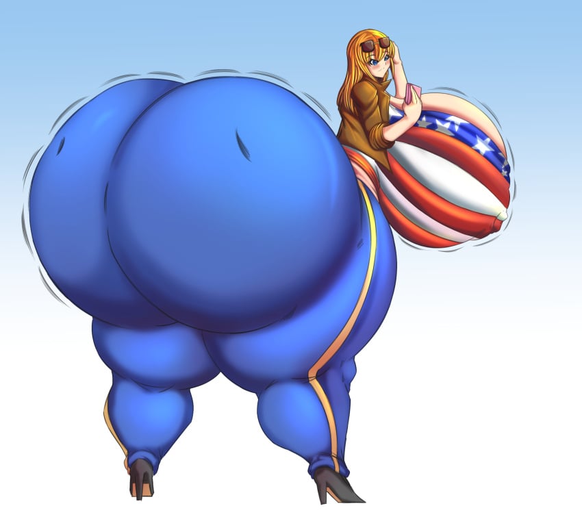 1girls 2022 absurd_res american_flag american_flag_shirt ass ass_expansion big_ass big_breasts blue_eyes breasts clothing commission dat_ass digital_media_(artwork) dragonicxs enormous_ass female giant_ass gigantic_ass gofenix hair hi_res high_heels holding_object huge_ass huge_breasts hyper hyper_ass hyper_breasts jacket large_ass massive_ass motion_lines nipple_bulge orange_hair pants shirt solo sunglasses sunglasses_on_head thick_ass thick_thighs