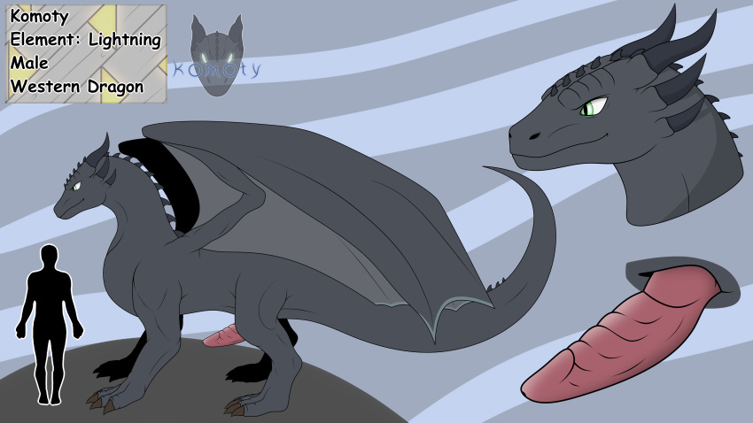 absurd_res dragon erection feral hi_res male model_sheet rauta2 scalie solo western_dragon