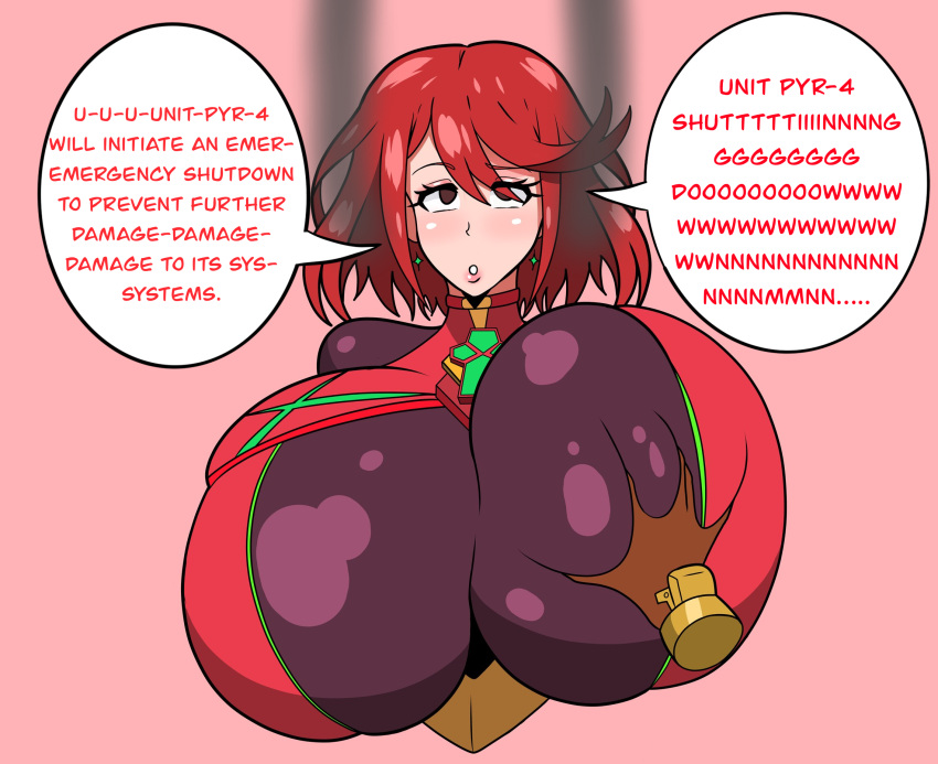 1girls edit groping_breasts huge_breasts kenkaranger malfunction pyra rex_(xenoblade) robot_girl shingattai shutdown third-party_edit xenoblade_(series) xenoblade_chronicles_2