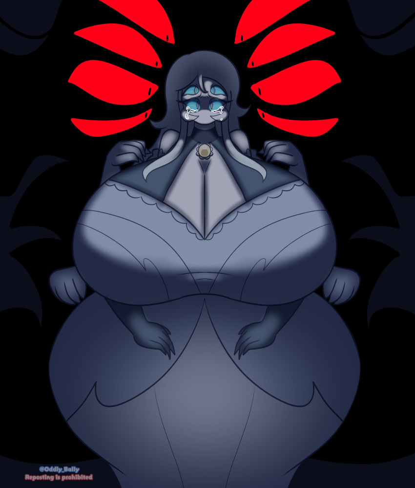 1girls big_ass big_breasts big_butt big_hips blanca_(oddly_bally) breasts_bigger_than_head crying glowing_eyes huge_ass huge_breasts huge_butt massive_breasts massive_butt massive_thighs multi_arm multi_eye multi_limb oddly_bally spider spider_humanoid thick_ass thick_thighs