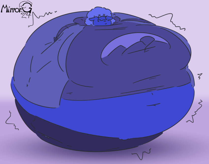 big_breasts blueberry_inflation breasts female huge_breasts mirrorgs sunken_head sunken_limbs thick_thighs wide_hips