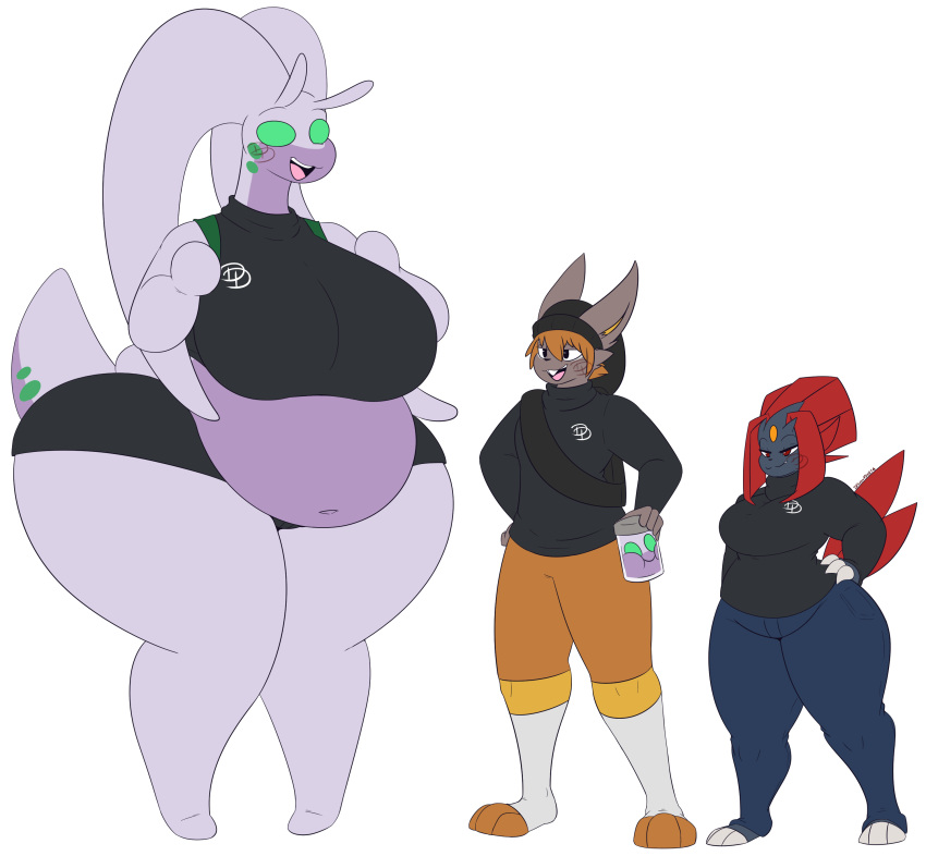 big_breasts cinderace dd_(dewwydartz) dewwydartz eliza_(dewwydartz) female goodra olivia_(dewwydartz) pokémon_(species) pokemon pokemon_(species) tagme