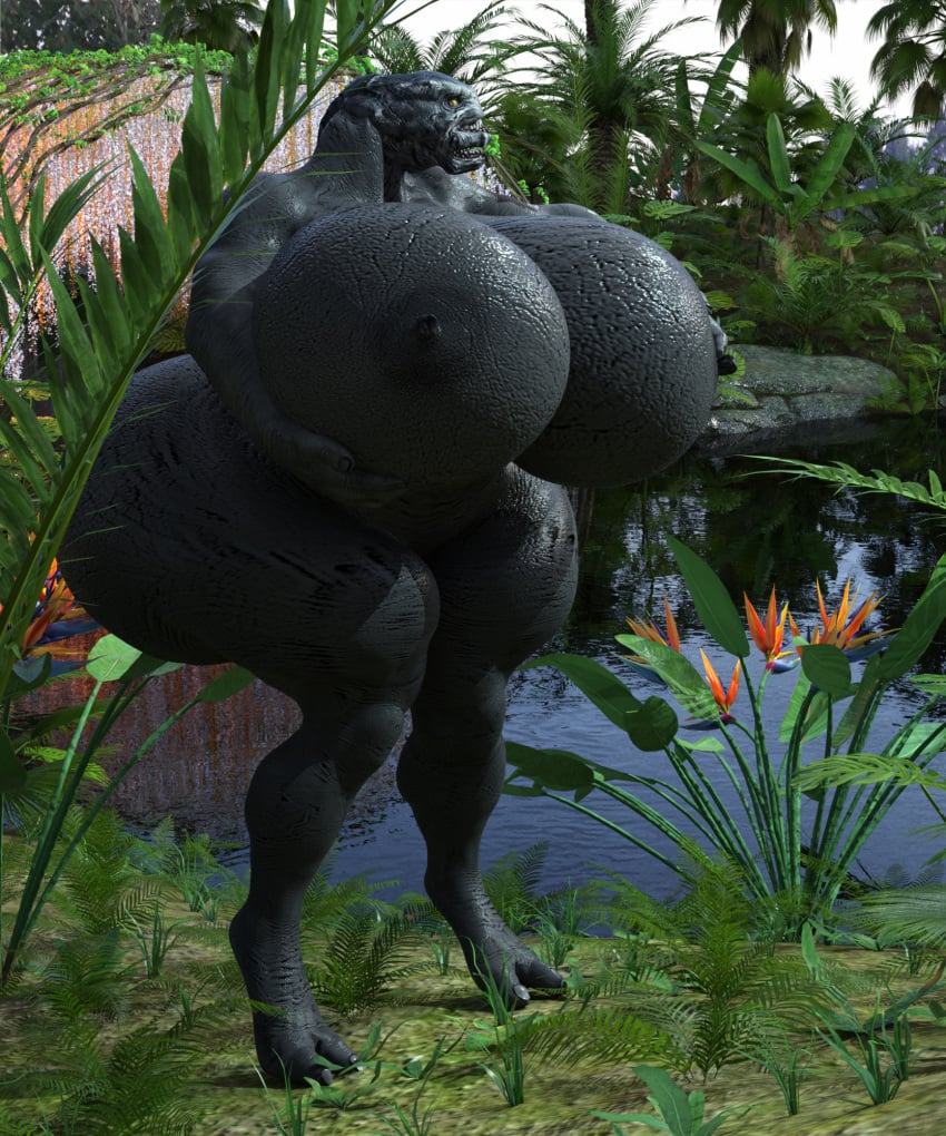 1girls 3d big_breasts breasts female female_sangheili gigantic_breasts halo_(series) huge_breasts hyper hyper_breasts jungle sangheili violazierau