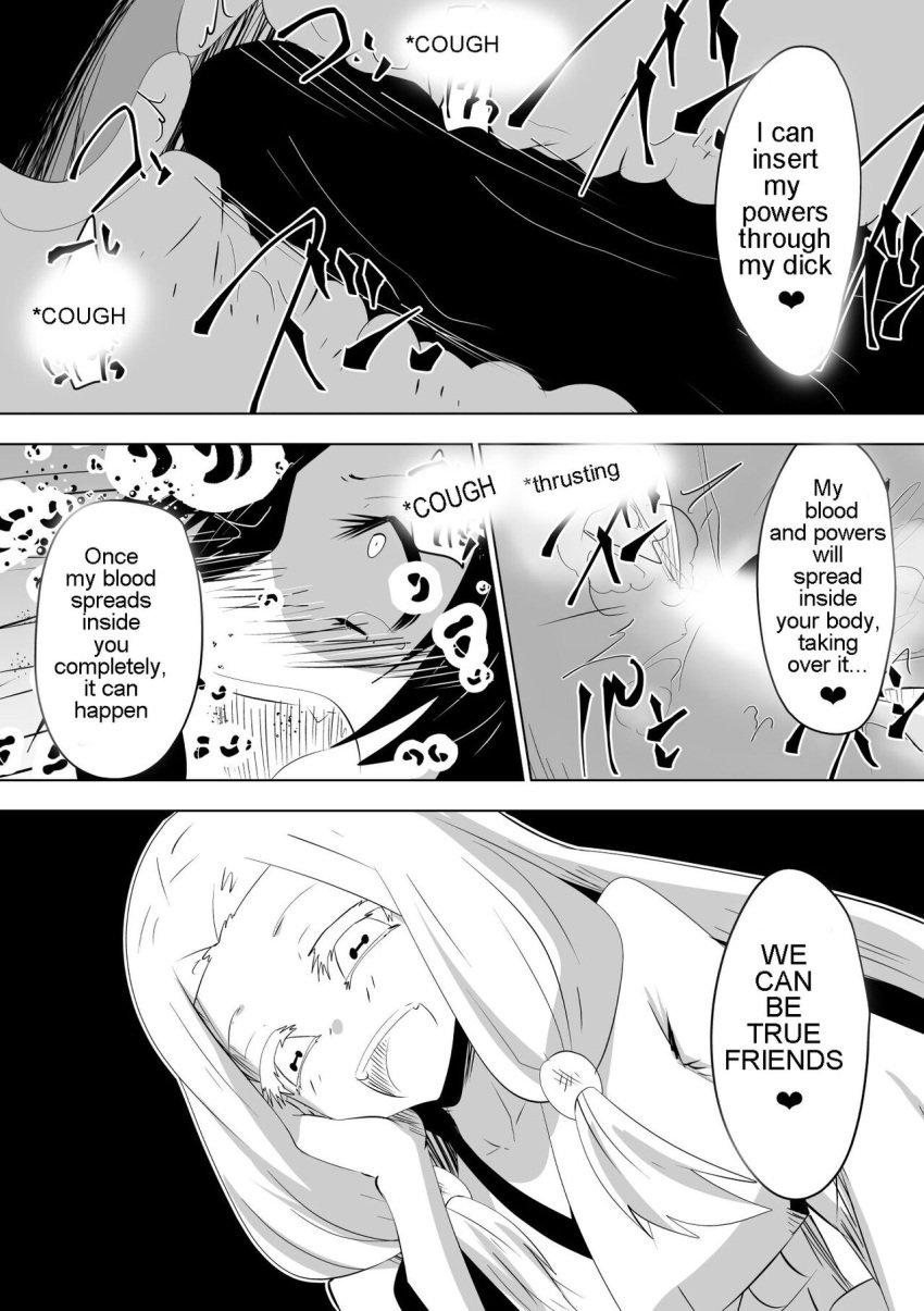 1girls big_breasts censored clothed clothing comic demon_slayer dialogue dining_(artist) english_text erection female femsub futa_on_female futadom futanari huge_cock humanoid humanoid_penis kimetsu_no_yaiba kochou_shinobu long_hair monochrome mostly_clothed older_sister_spider_demon penis rape sex text translated vaginal_penetration