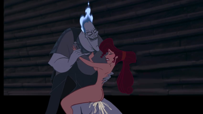 clothed_sex cowgirl_position cum_in_pussy disney dubcon dubious_consent forced_sex hades_(hercules) hercules_(disney) male/female meg megara naked_female netorare ntr penis pushing_away pushing_back rape resisting resisting_orgasm screenshot_edit testicles