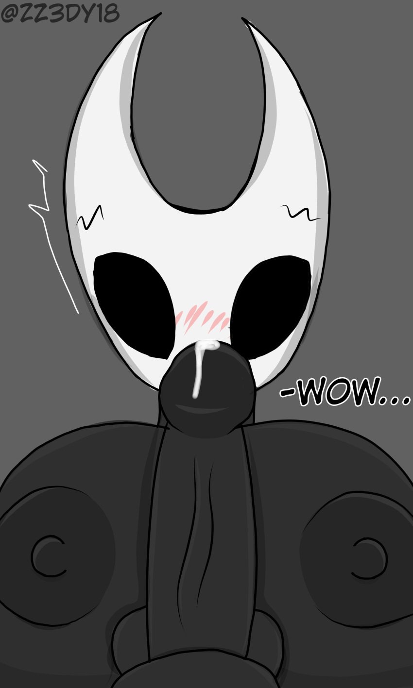 1girls anthro anthro_only anthrofied balls big_breasts big_penis blush blushing breast breasts cock cum cumshot dick erect_nipples erection female hollow_knight hornet_(hollow_knight) huge_breasts huge_cock humanoid large_breasts naked nude nude_female nudity paizuri penis surprised titjob zz3dy18