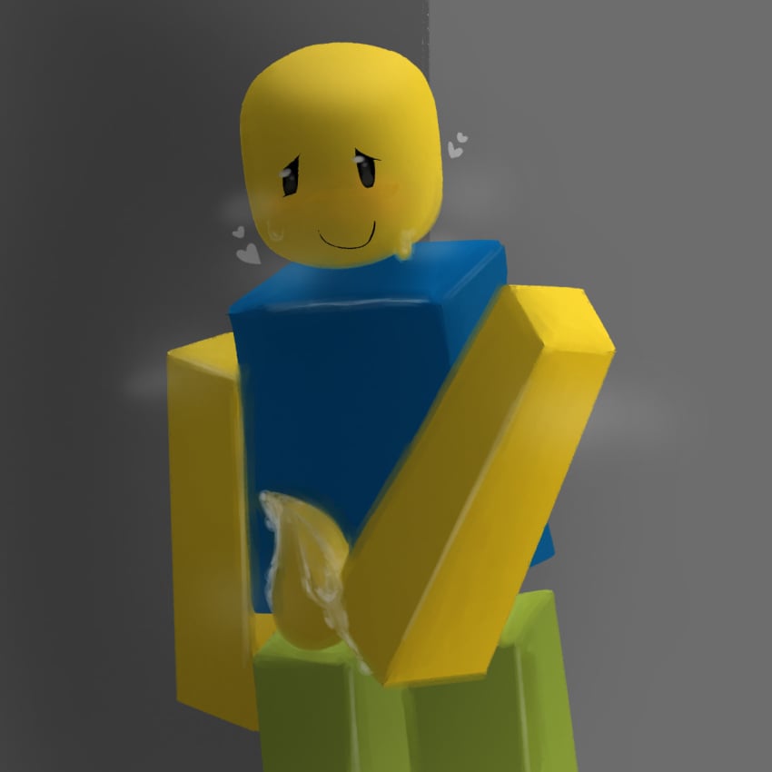 cum he_is_very_silly male_only masturbation noob roblox yellow_body