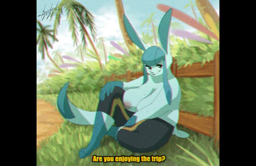 big_breasts blulesnsfw eeveelution female glaceon pokémon_(species) pokemon pokemon_(species) tagme