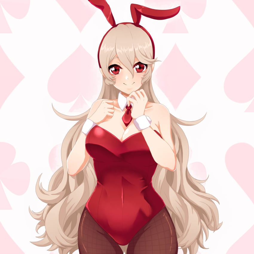 1girls alternate_costume breasts bunny_ears bunny_girl bunnysuit cleavage corrin_(fire_emblem) corrin_(fire_emblem)_(female) female female_only fire_emblem fire_emblem_fates looking_at_viewer nintendo seityr solo