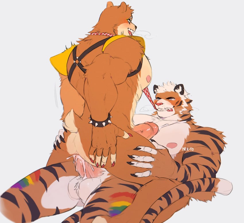 2022 2boys anal anal_sex animatronic anthro areola artist_name ass balls bara biceps big_balls big_penis black_body black_fur black_stripes blush bodily_fluids brown_body brown_fur claws cum cum_in_ass cum_inside cum_on_chest digital_media_(artwork) duo ethan_striped eyeshadow felid fingers five_nights_at_freddy's freddy_fazbear's_pizzeria_simulator fur gay gay_anal gay_domination gay_male gay_pride_colors gay_sex genital_fluids genitals green_eyes grey_background grey_eyes hair harness hi_res kato200_0 long_tail lying machine makeup male male/male male_only mammal multicolored_body multicolored_fur muscular muscular_anthro muscular_male necktie nedd_bear nipples nude on_back orange_body orange_fur pantherine pecs penetration penis rainbow robot scottgames sex short_tail shoulder_pads signature simple_background smile striped_body striped_fur stripes tan_body tan_fur tan_hair teeth tiger tongue tongue_out two_tone_body two_tone_fur ursid vein video_games