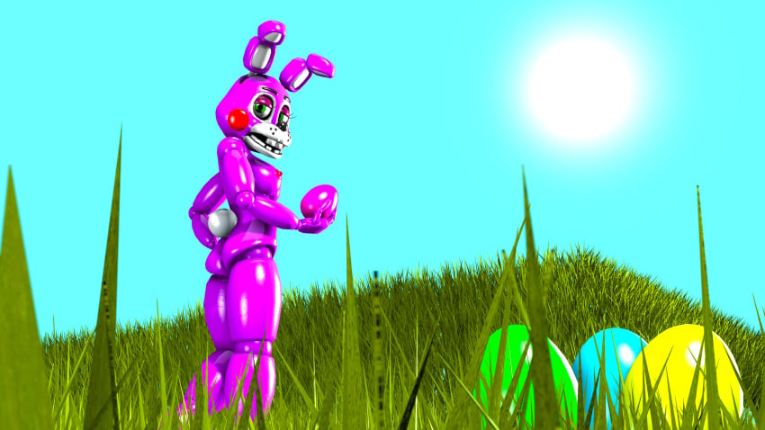 3d 3d_(artwork) 8k absurd_res absurdres animatronic ass backside bedroom_eyes breasts bunny bunny_ears curvy disboi215 easter easter_bunny easter_egg egg eggs female female_only five_nights_at_freddy's five_nights_at_freddy's:_sister_location five_nights_at_freddy's_2 grass green_eyes hills holding_object holidays hourglass_figure looking_at_viewer looking_back looking_back_at_viewer naked nipples nude nude_female nudity outside purple_body purple_skin rabbit red_nipples sfm shiny_body shiny_skin side_boob sideboob small_breasts softcore source source_filmmaker sun tail toy_bonnet_(fnaf) white_tail