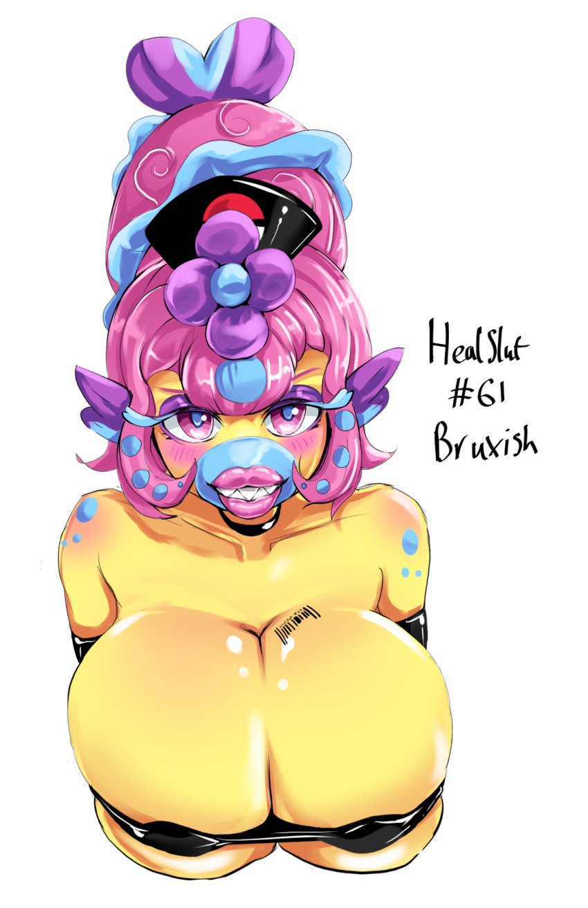 bimbo bimboaudino bimbovaporeon bruxish female healslut huge_ass huge_breasts pokémon_(species) pokemon