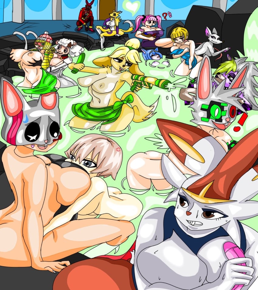 animal_crossing anthro apex_legends arms_(game) artist_request ass breasts cinderace cleavage crossover dbd dead_by_daylight digimon female female_only five_nights_at_freddy's fur geronimo_stilton_(series) huntress_(dead_by_daylight) isabelle_(animal_crossing) krystal min_min_(arms) nintendo nipples one_piece perona pokémon_(species) pokemon renamon sha_(the_walten_files) source_request star_fox the_walten_files thea thea_stilton wattson_(apex_legends) year_request