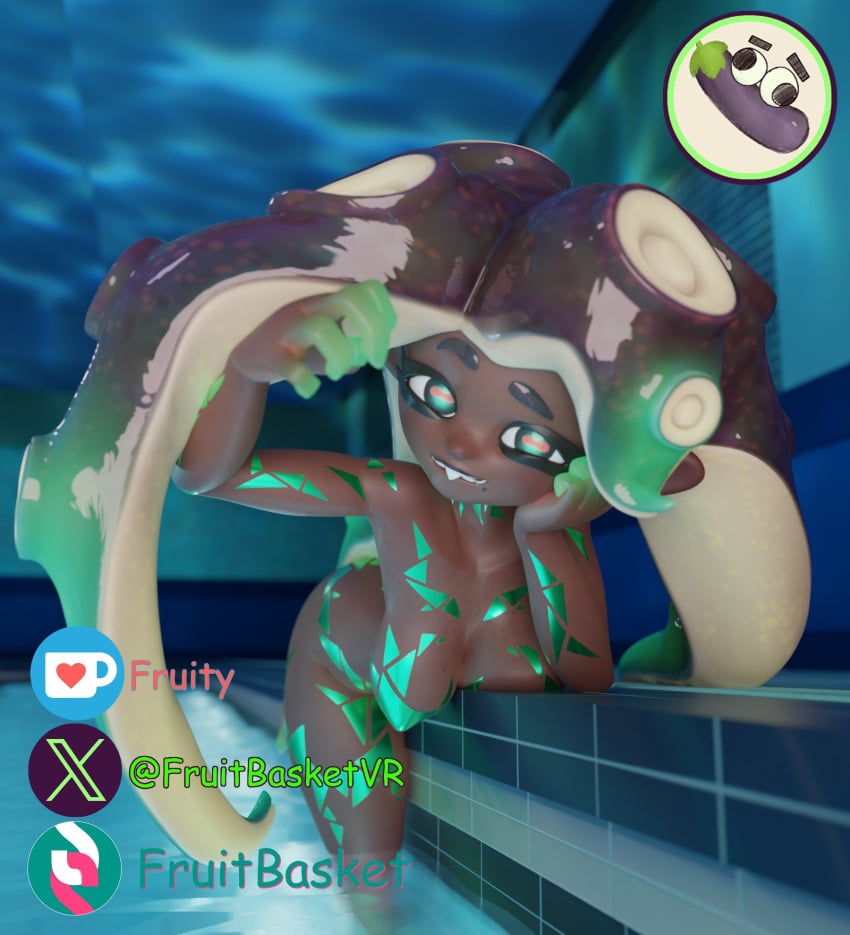 blender fruity_(artist) low-angle_view marina_(splatoon) pool splatoon splatoon_(series) splatoon_2:_octo_expansion