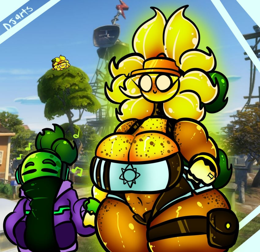 big_breasts breasts cleavage clothed clothing dj_hellscape plants_vs_zombies pvz tagme tagme_(character)