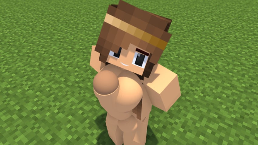 1futa 3d big_breasts big_penis brown_hair cute dex69 futa_only futanari huge_balls huge_cock mine-imator minecraft nude_futanari outside penis_between_breasts posing_for_the_viewer smiling solo solo_futa standing tagme