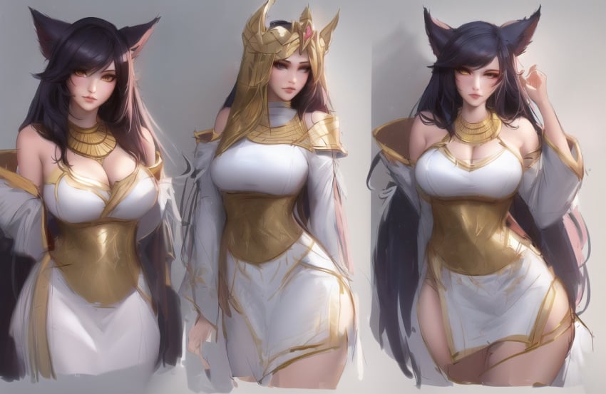 1girls ahri ai_generated blijeballon female female_focus female_only league_of_legends