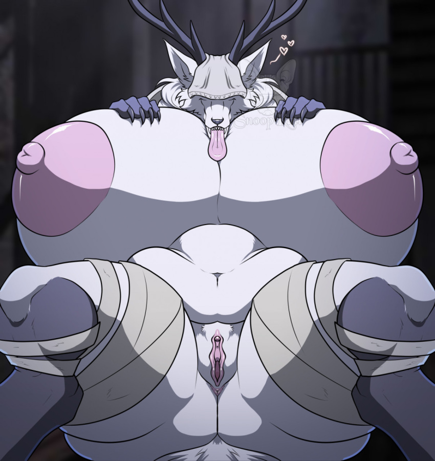 anthro anus ass beast_(bloodborne) belly big_breasts big_butt bloodborne boss_monster bovid breast_grab breasts canid canine canis caprine exposed_breasts eyeless female fromsoftware fur genitals hand_on_breast heart hi_res holding_breast huge_breasts huge_thighs hybrid hyper hyper_breasts love mammal monster multicolored_body multicolored_fur navel pink_anus pink_pussy presenting presenting_anus presenting_breasts presenting_hindquarters pussy pyc-art romantic showing_pussy sitting slightly_chubby smile solo sony_corporation sony_interactive_entertainment spread_legs spreading thick_thighs tongue tongue_out two_tone_body two_tone_fur vicar_amelia video_games wide_hips wolf