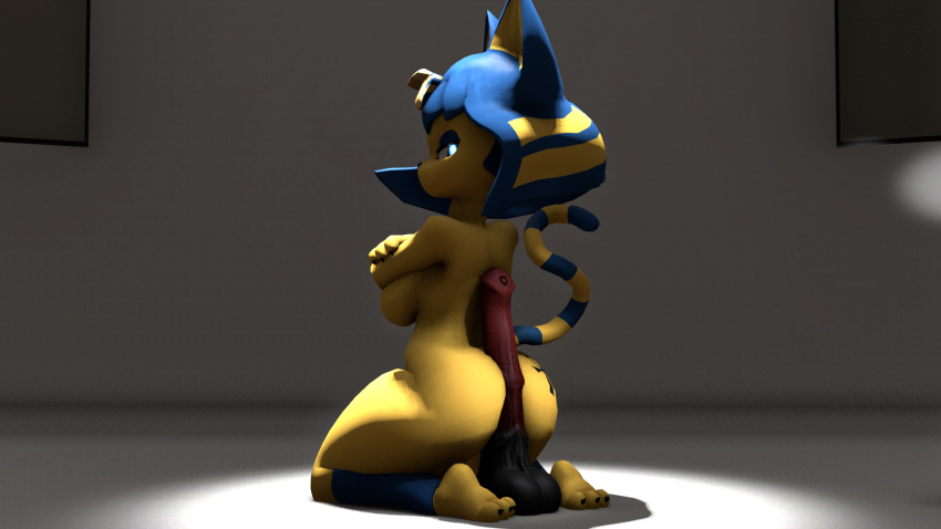 16:9 3d 3d_(artwork) 3d_model anal anal_sex animal_crossing ankha ankha_(animal_crossing) ankha_(hazeker) anthro ass assjob blue_hair breasts buttjob digital_media_(artwork) dildo dildo_in_ass dildo_insertion domestic_cat doubutsu_no_mori felid feline felis female hair hazeker hi_res looking_at_viewer looking_back mammal nairu_(doubutsu_no_mori) nintendo nude penetration sex_toy sex_toy_in_ass sex_toy_insertion solo source_filmmaker video_games widescreen yellow_body