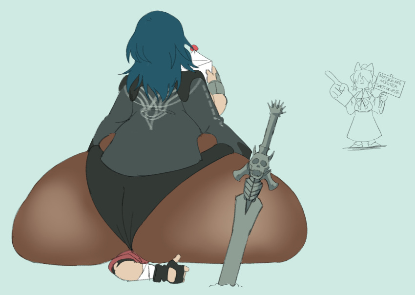 2020 alternate_version_available ass ass_focus big_ass big_butt black_panties blue_hair bottom_heavy byleth_(fire_emblem) byleth_(fire_emblem)_(female) capcom clothed crossover dante devil_may_cry enormous_breasts femdom fire_emblem fire_emblem:_three_houses gigantic_ass hips huge_ass huge_butt hyper hyper_ass lingerie massive_ass mofuuwafuwa nintendo obese obese_female overweight overweight_female panties reimu_hakurei sitting sitting_on_person smash_invitation touhou wide_hips