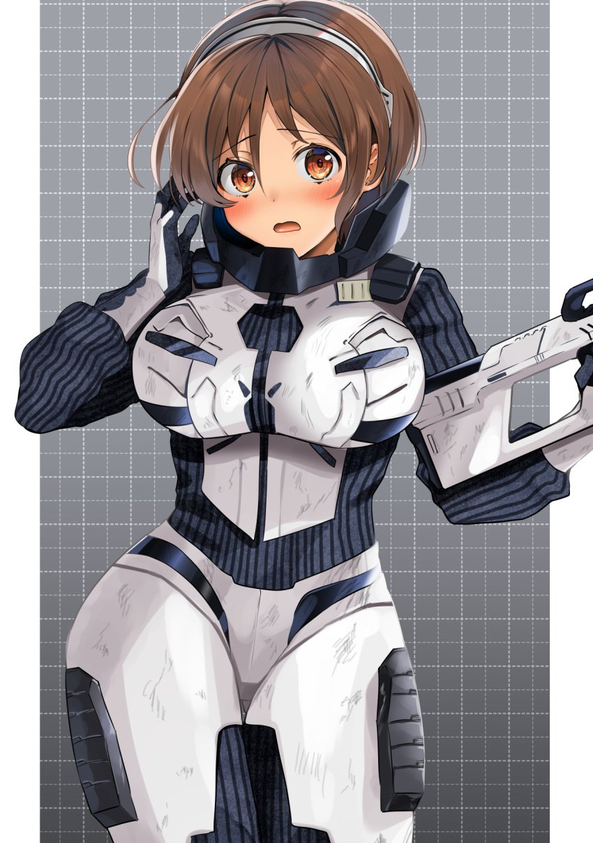 1girls big_breasts blush brown_hair cosplay godzilla:_monster_planet godzilla_(series) kantai_collection natori_(kantai_collection) short_hair tagme yuko_tani yuko_tani_(cosplay) yunamaro